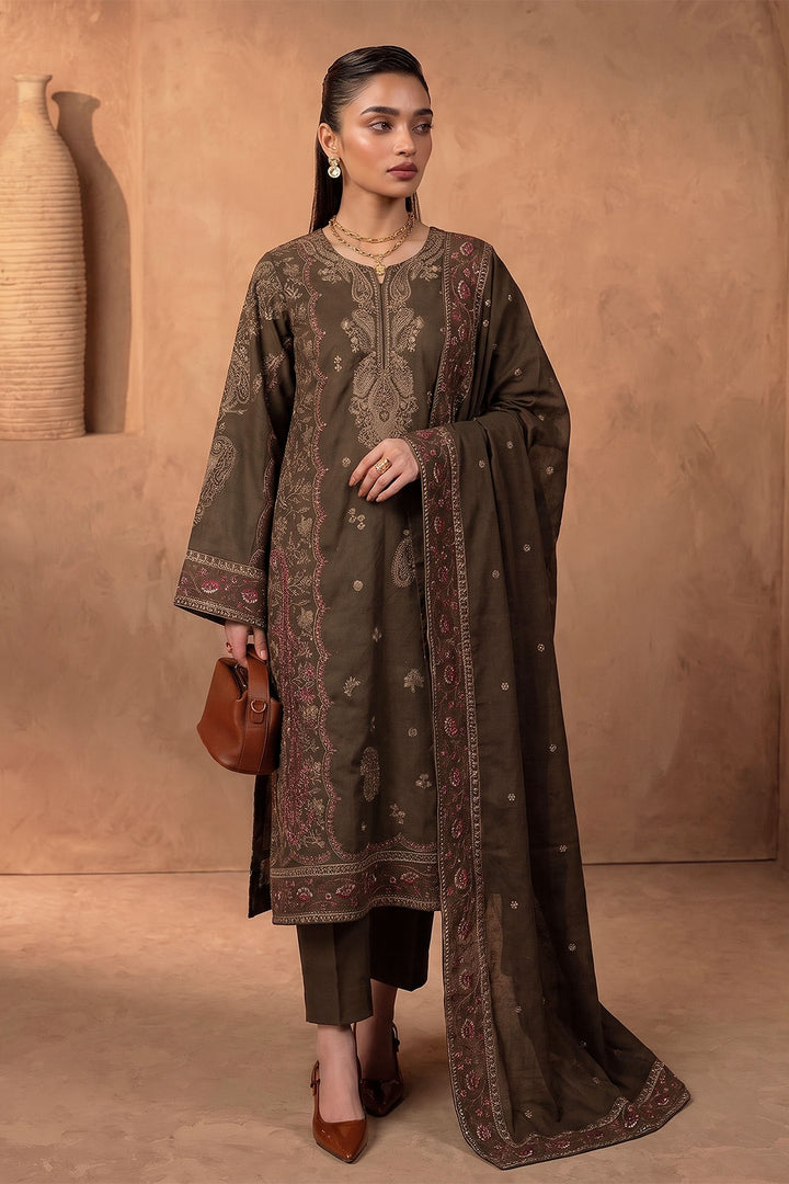 6278-JANA EMBROIDERED KHADDAR STITCHED