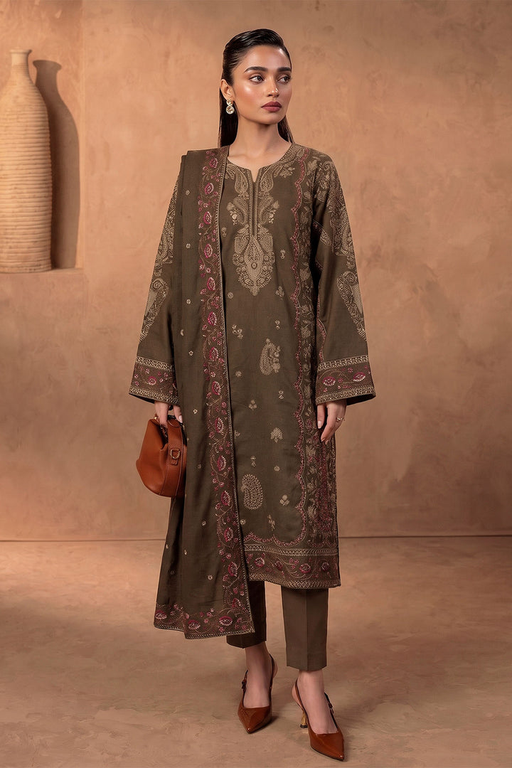 6278-JANA EMBROIDERED KHADDAR STITCHED