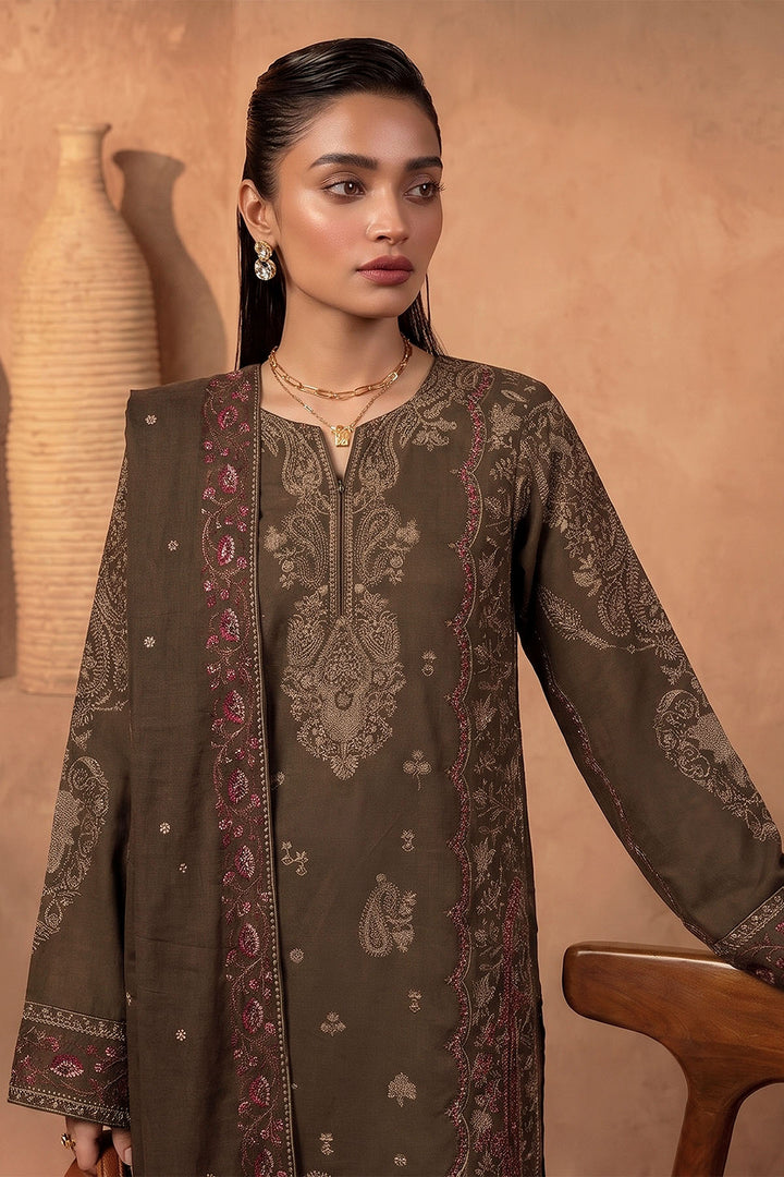 6278-JANA EMBROIDERED KHADDAR STITCHED