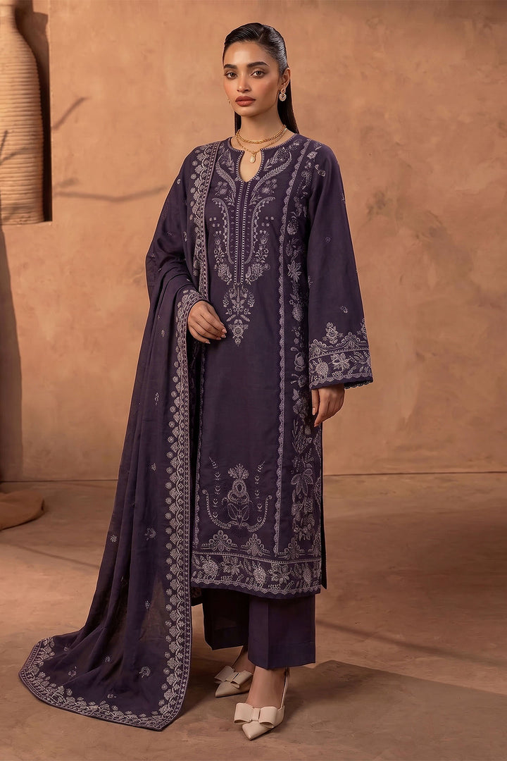 6279-MIZNA EMBROIDERED KHADDAR STITCHED