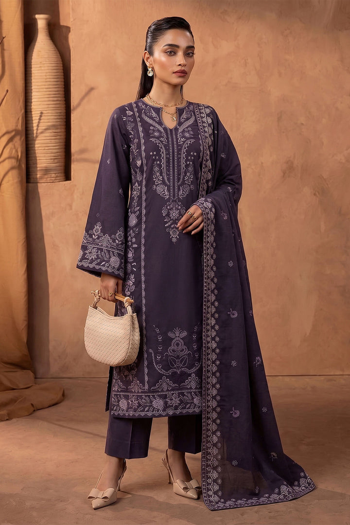 6279-MIZNA EMBROIDERED KHADDAR STITCHED