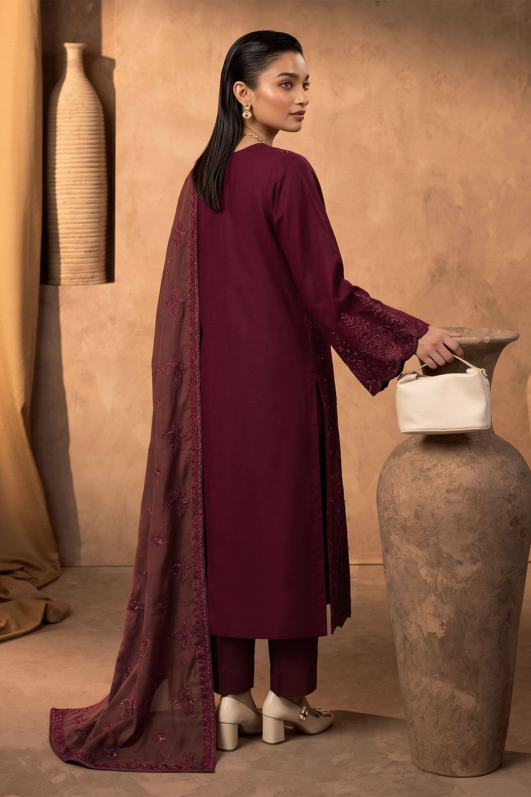 6281-ANIRA EMBROIDERED KHADDAR UNSTITCHED