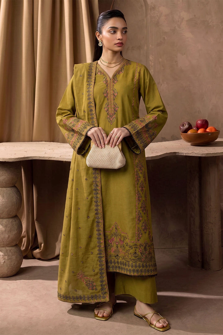 6283-NAZ EMBROIDERED KHADDAR UNSTITCHED