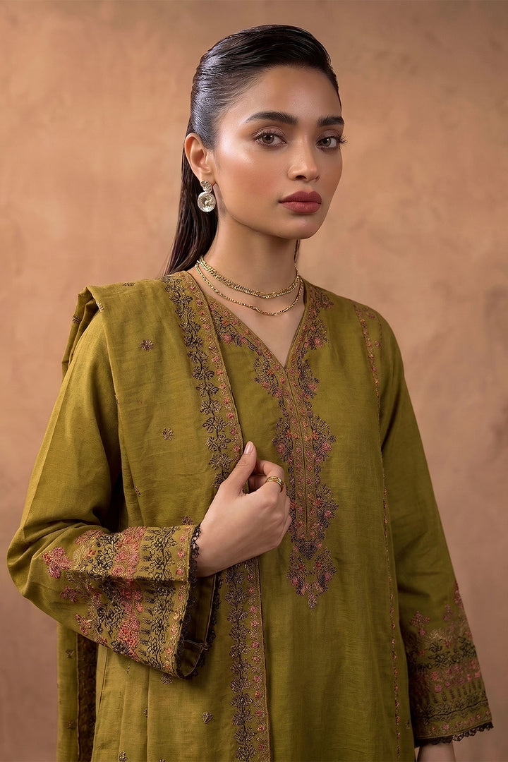 6283-NAZ EMBROIDERED KHADDAR UNSTITCHED