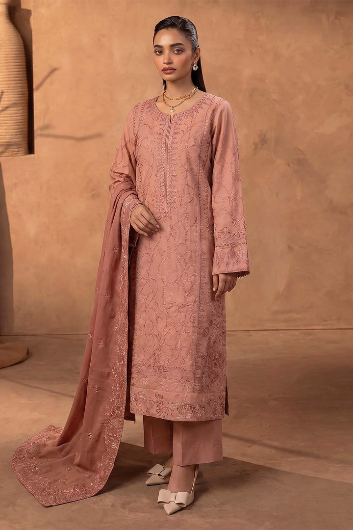 6284-NOYA EMBROIDERED KHADDAR STITCHED