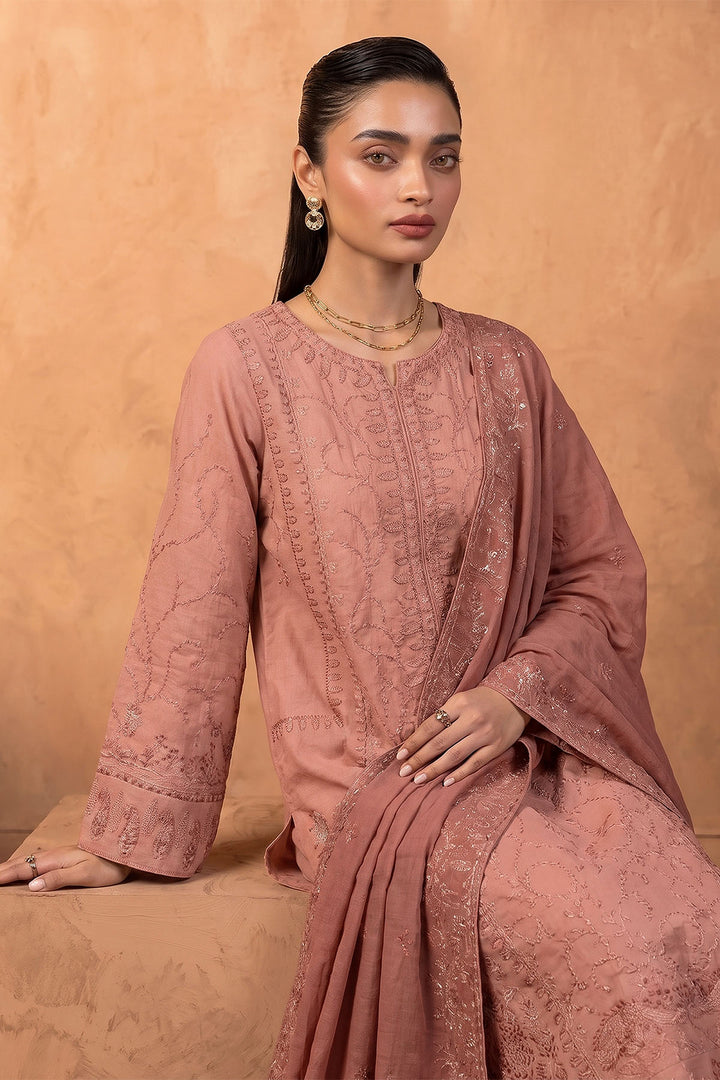 6284-NOYA EMBROIDERED KHADDAR STITCHED