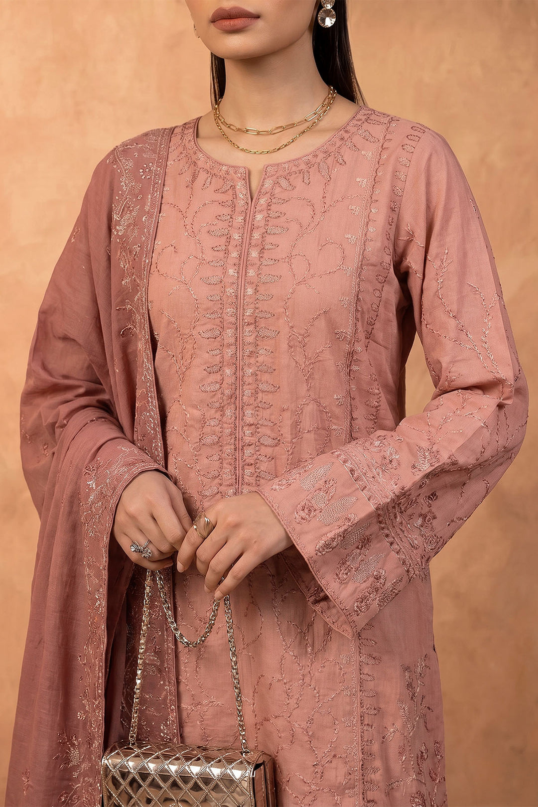 6284-NOYA EMBROIDERED KHADDAR UNSTITCHED