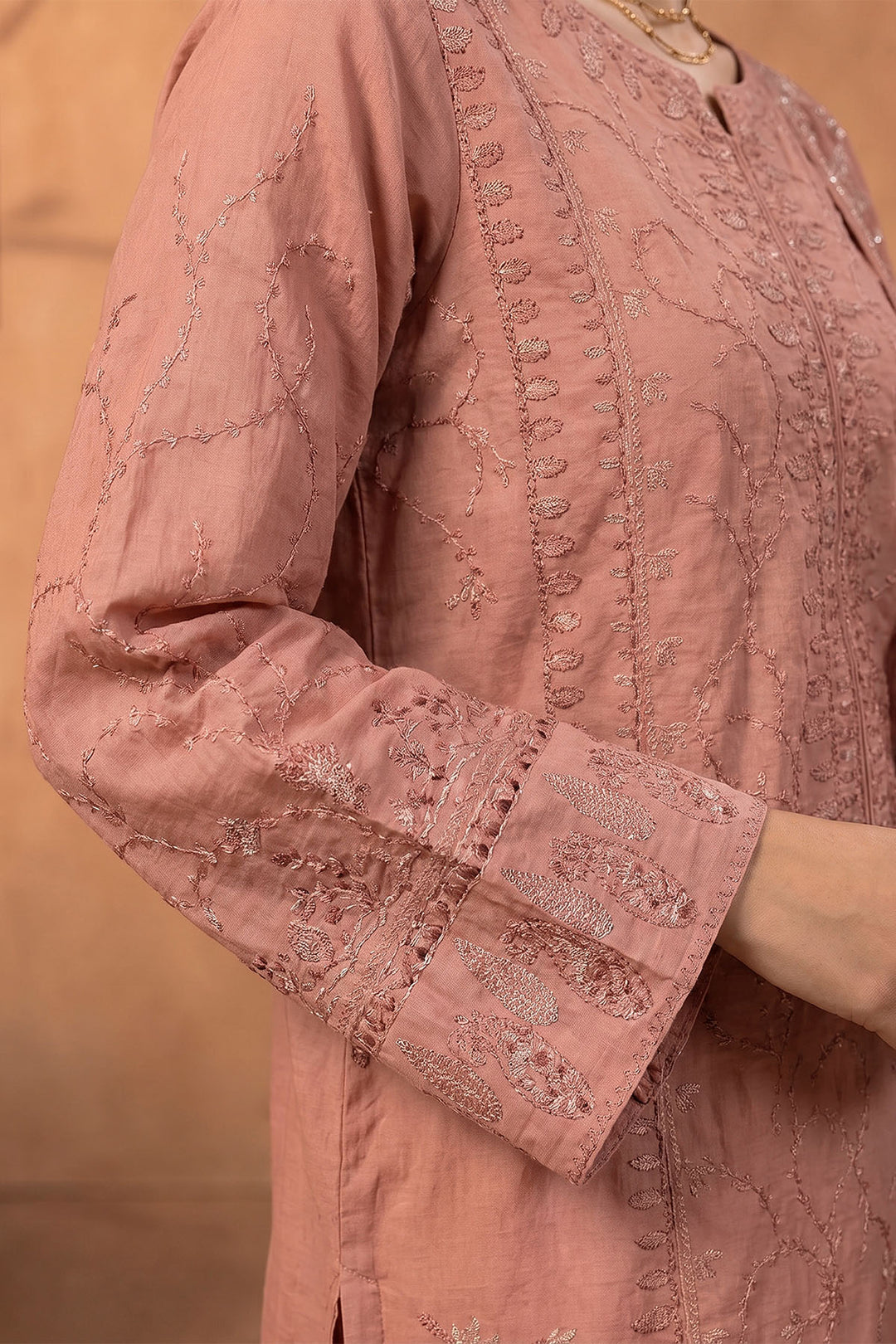 6284-NOYA EMBROIDERED KHADDAR STITCHED