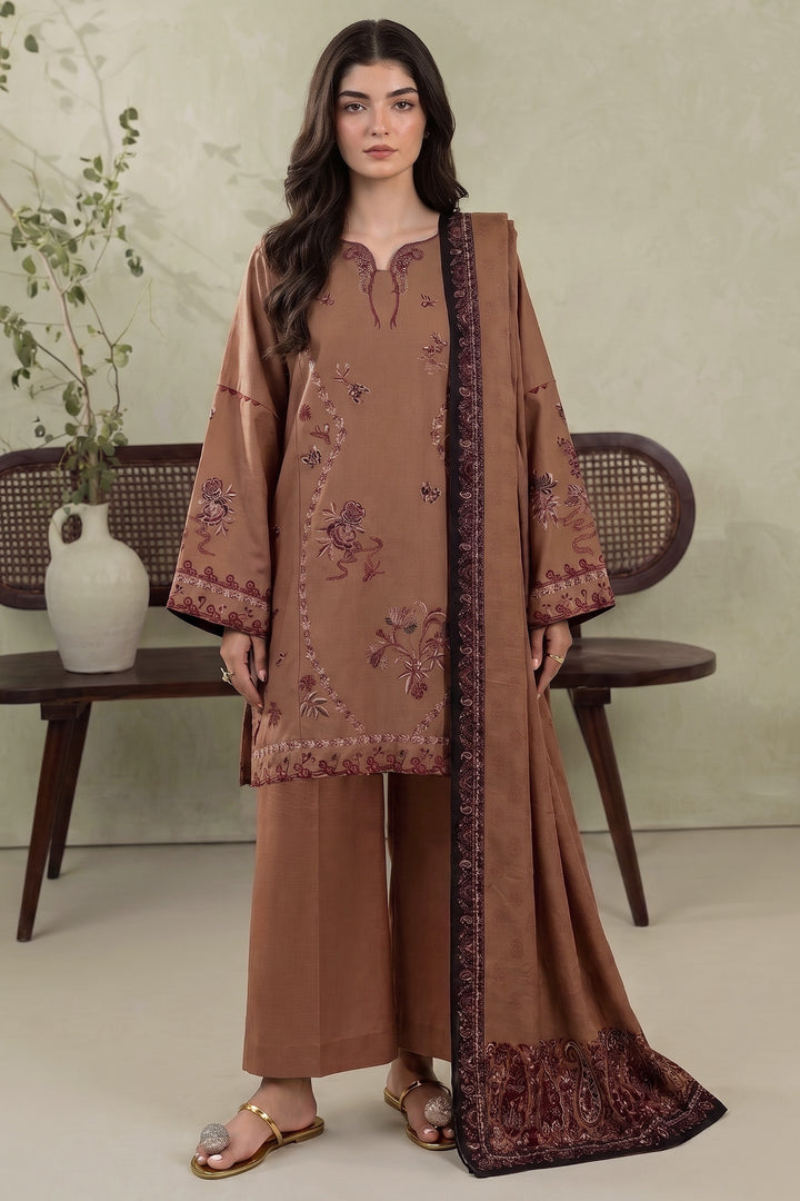 6285-NELIA EMBROIDERED KHADDAR UNSTITCHED