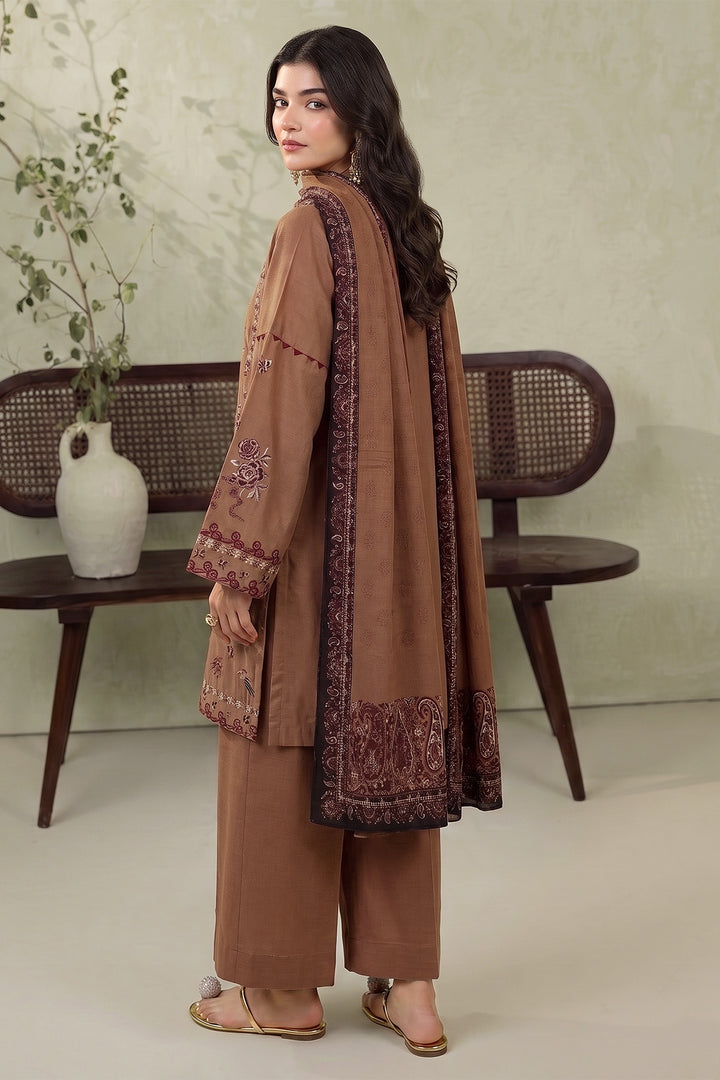 6285-NELIA EMBROIDERED KHADDAR UNSTITCHED