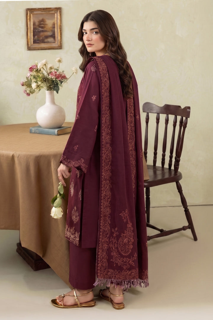 6286-YUNA EMBROIDERED KHADDAR STITCHED