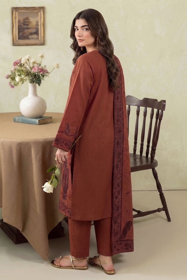 6288-DEYA EMBROIDERED KHADDAR STITCHED
