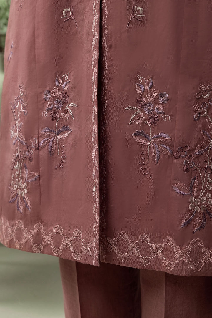 6289-UZMI EMBROIDERED KHADDAR STITCHED