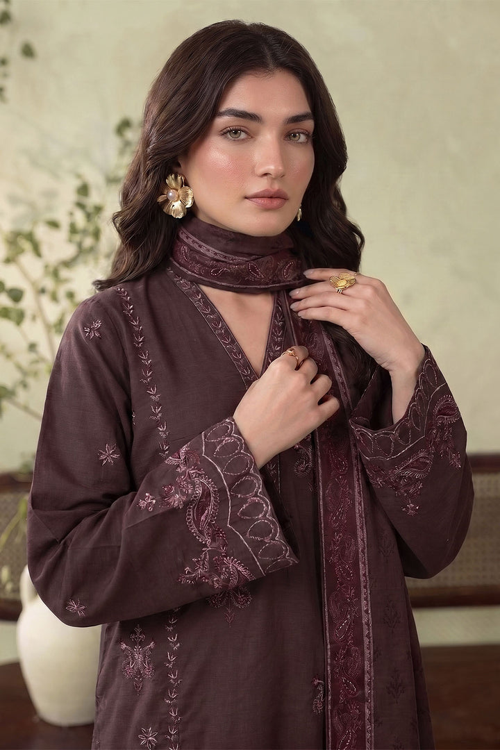 6290-ILANA EMBROIDERED KHADDAR STITCHED