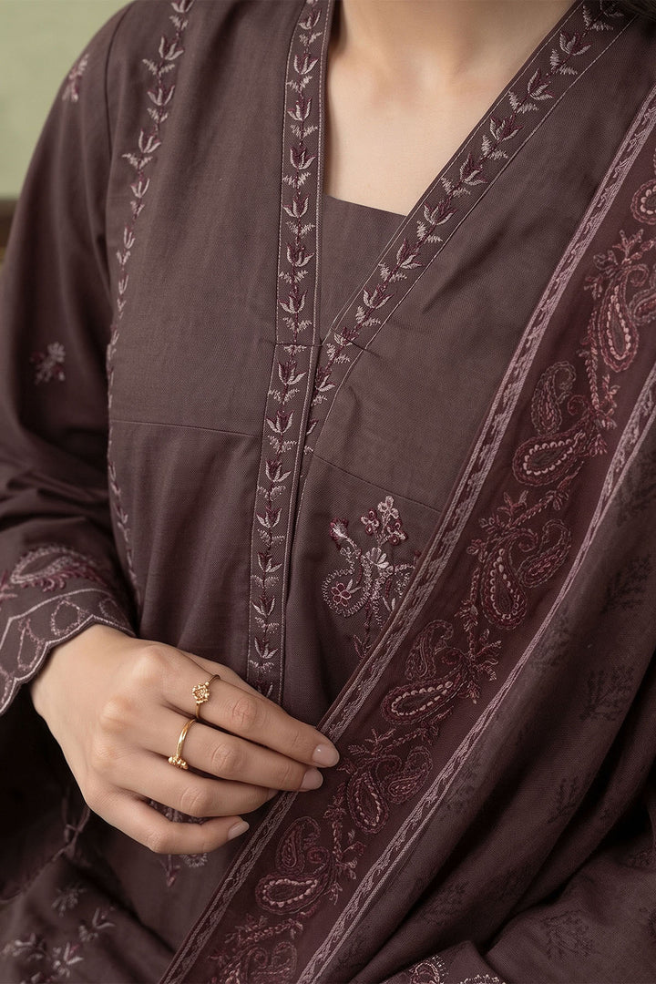 6290-ILANA EMBROIDERED KHADDAR STITCHED
