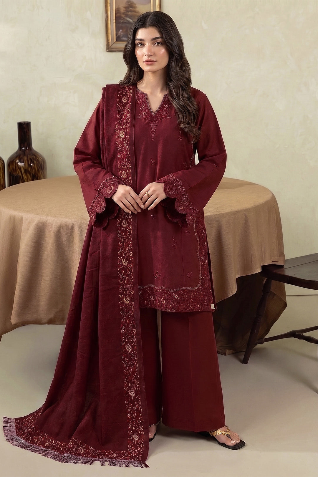 6291-IMAN EMBROIDERED KHADDAR UNSTITCHED