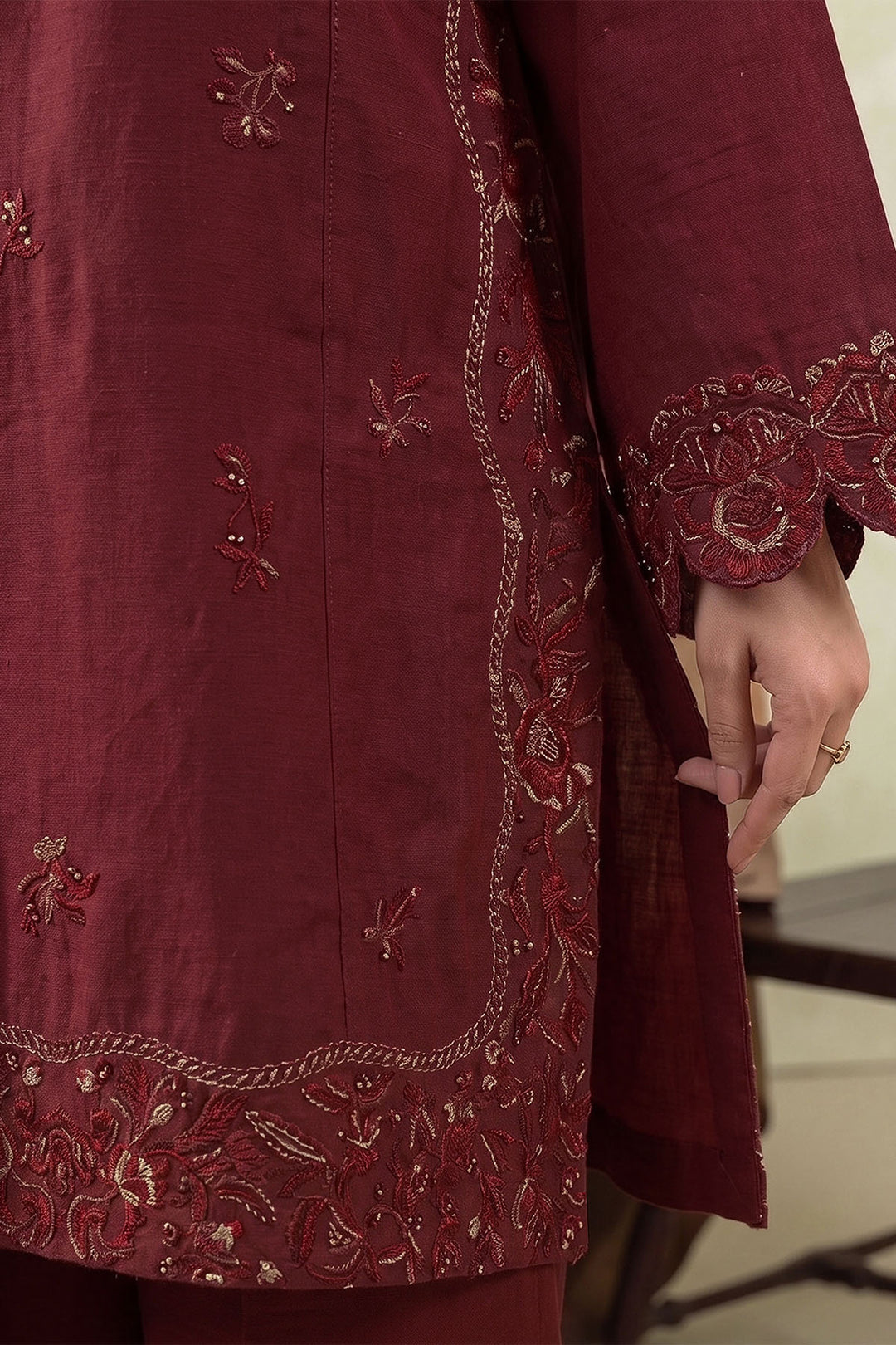 6291-IMAN EMBROIDERED KHADDAR UNSTITCHED