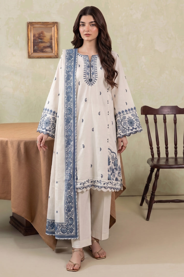 6292-PARI EMBROIDERED KHADDAR STITCHED