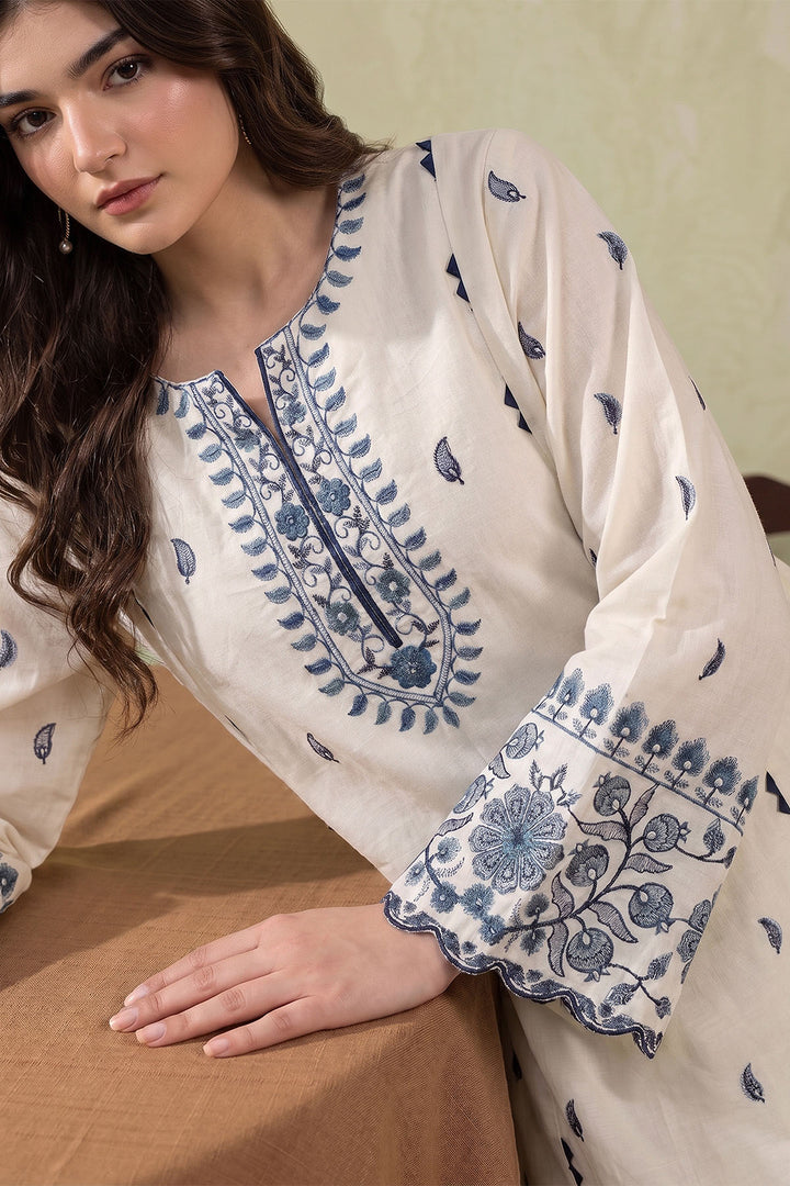 6292-PARI EMBROIDERED KHADDAR STITCHED