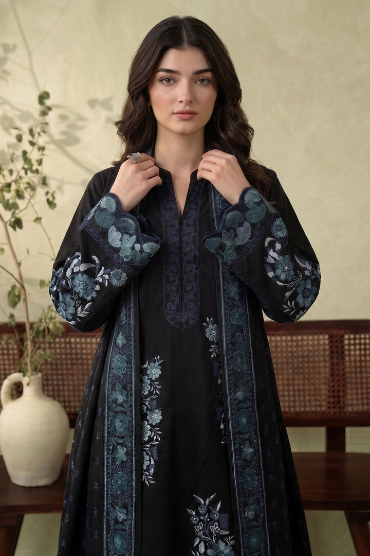 6294-AELA EMBROIDERED KHADDAR STITCHED