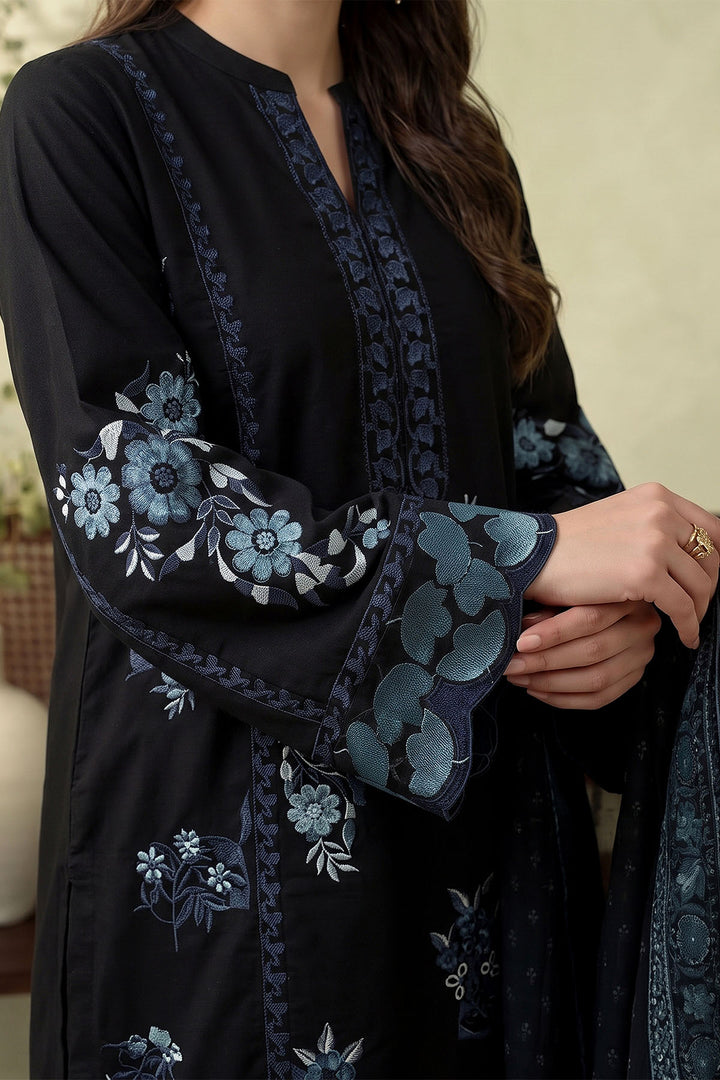 6294-AELA EMBROIDERED KHADDAR STITCHED