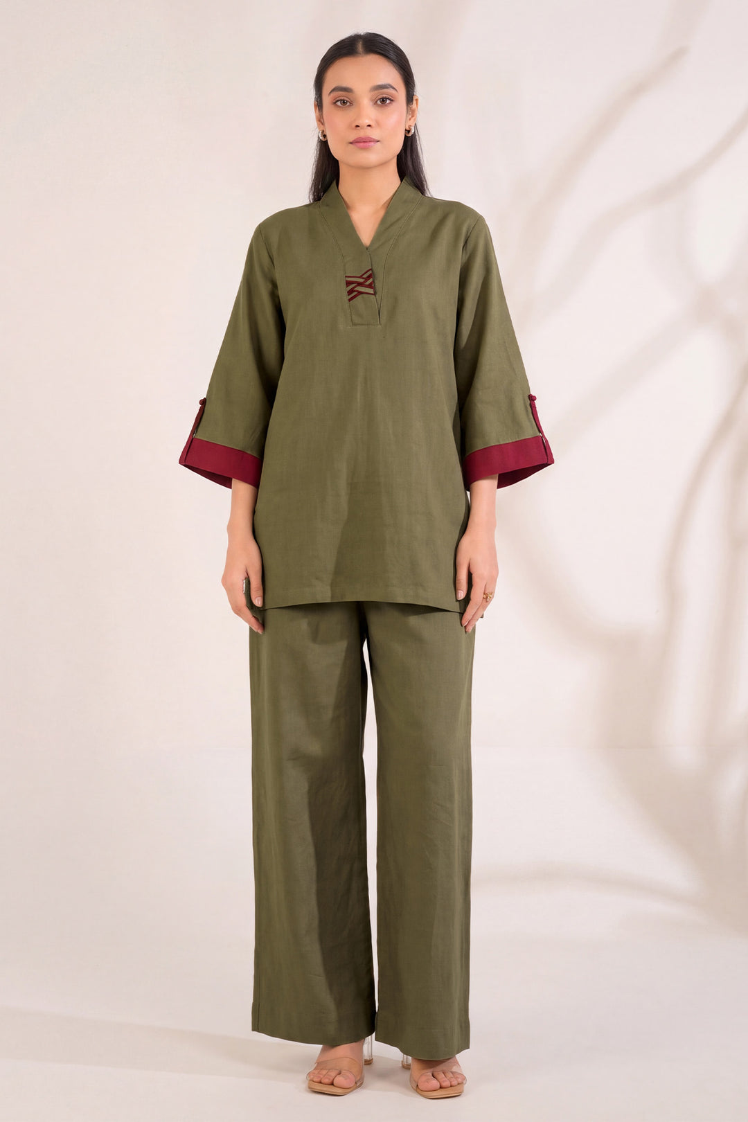 6316-ZIMAL EMBROIDERED KHADDAR STITCHED
