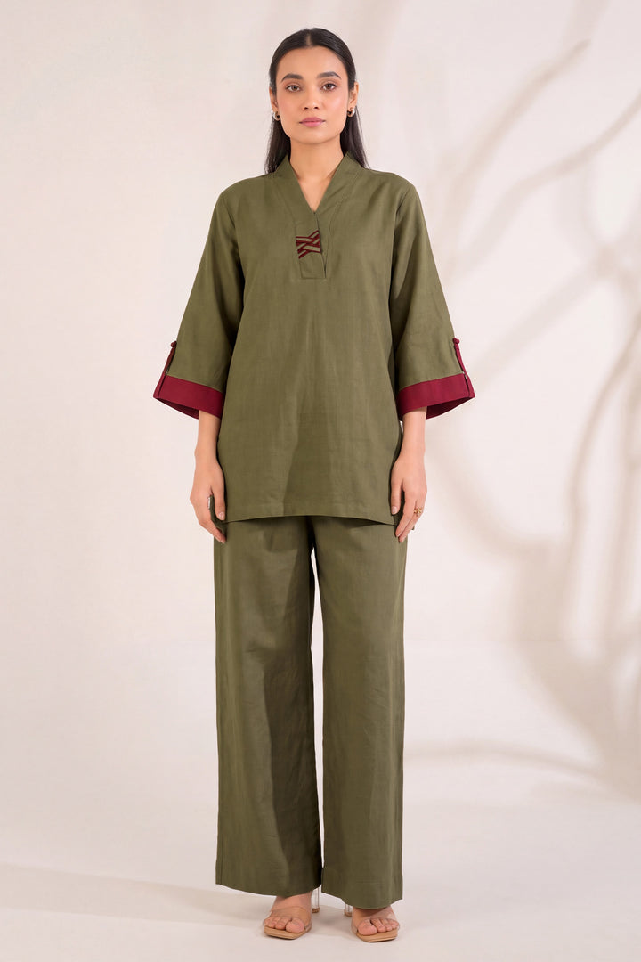 6316-ZIMAL EMBROIDERED KHADDAR STITCHED
