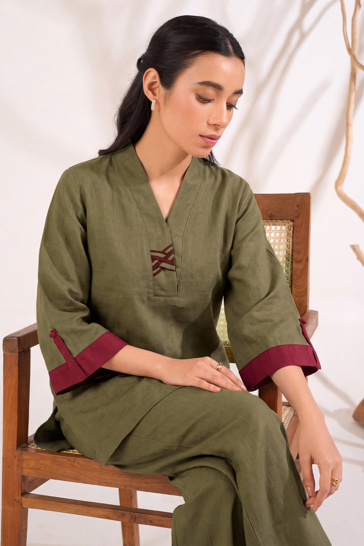 6316-ZIMAL EMBROIDERED KHADDAR STITCHED