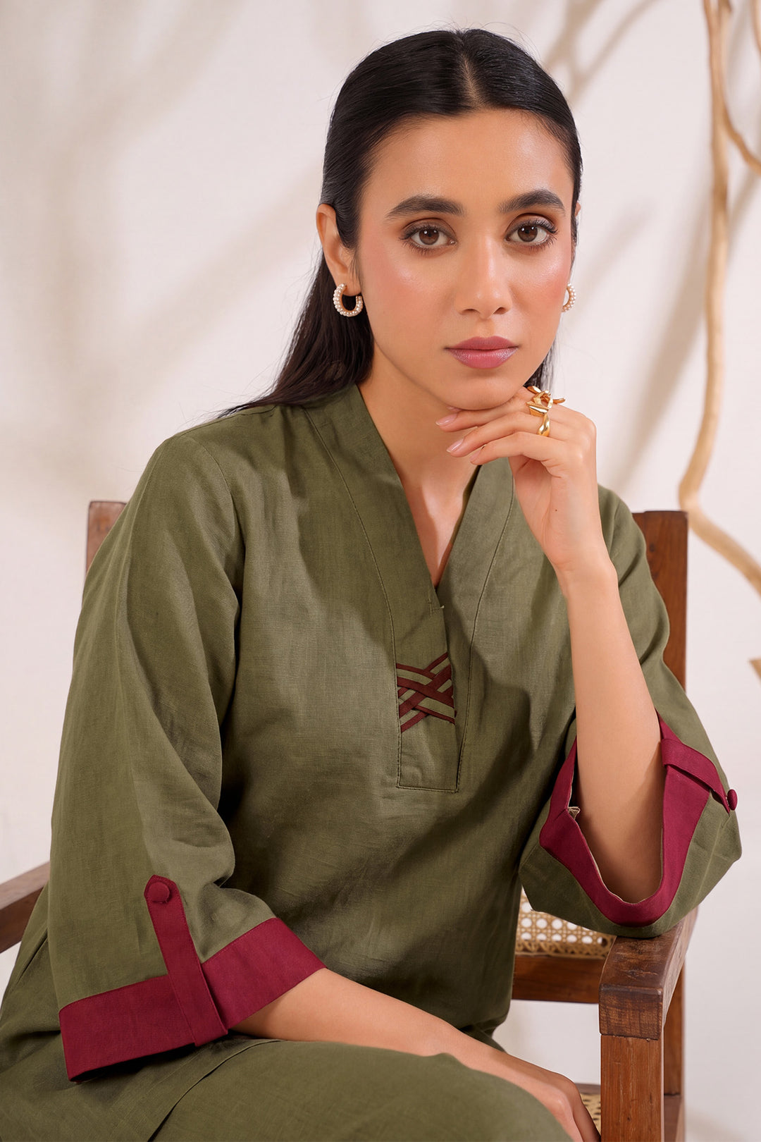 6316-ZIMAL EMBROIDERED KHADDAR STITCHED