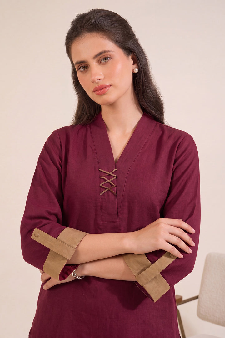 6318-NOOR EMBROIDERED KHADDAR STITCHED