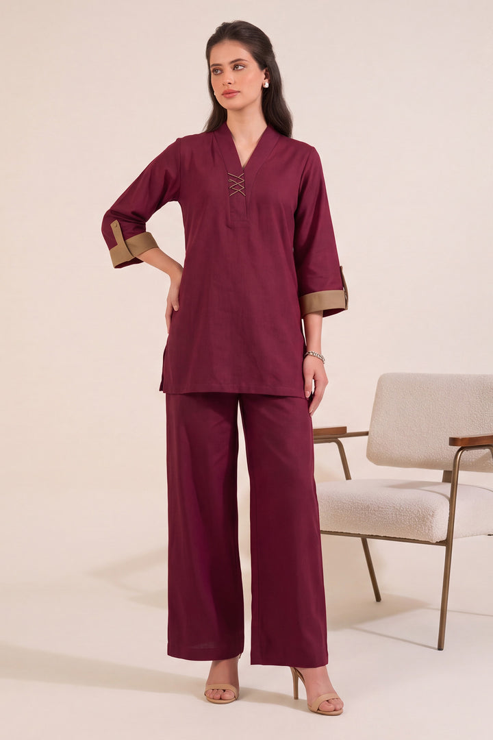6318-NOOR EMBROIDERED KHADDAR STITCHED