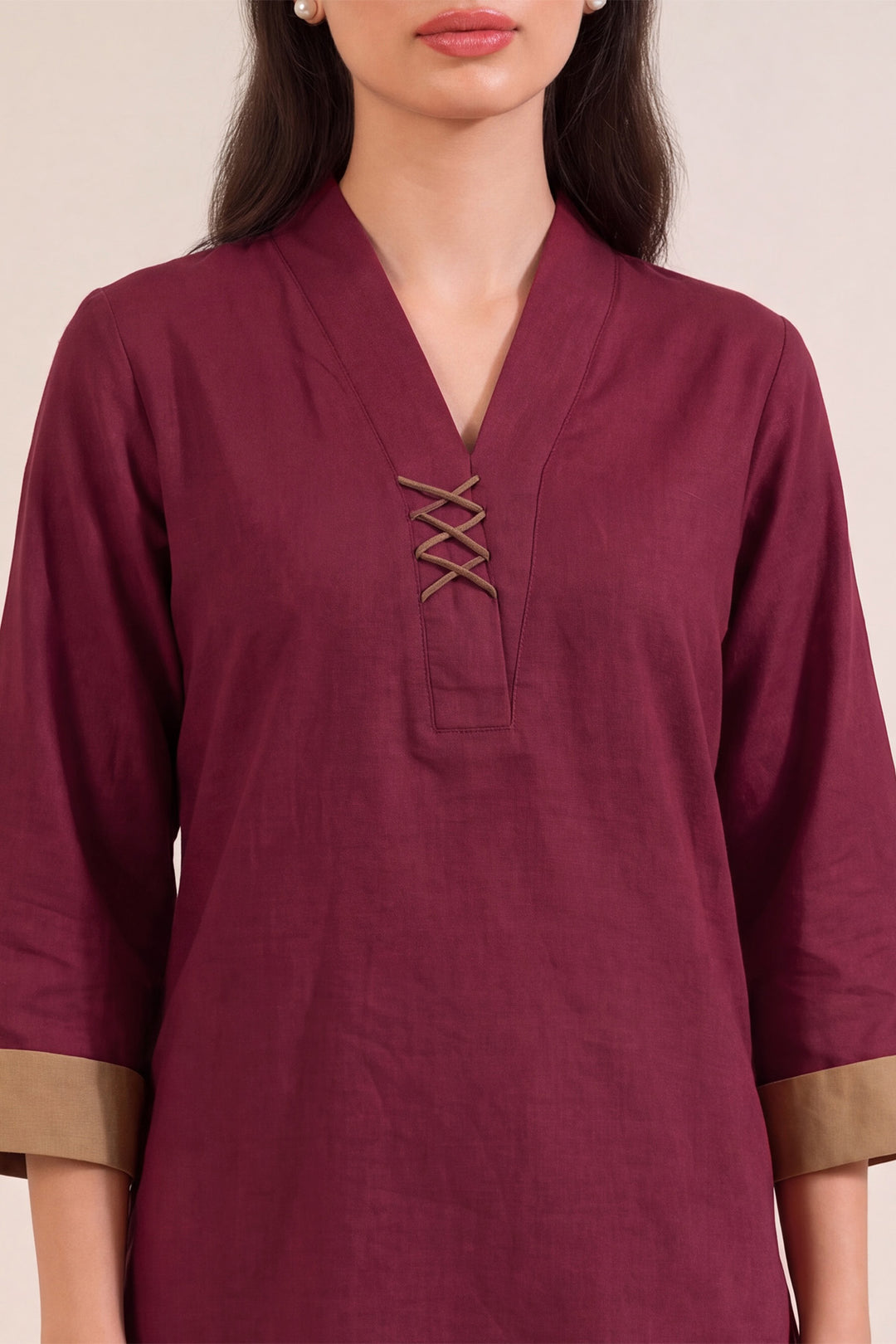 6318-NOOR EMBROIDERED KHADDAR STITCHED