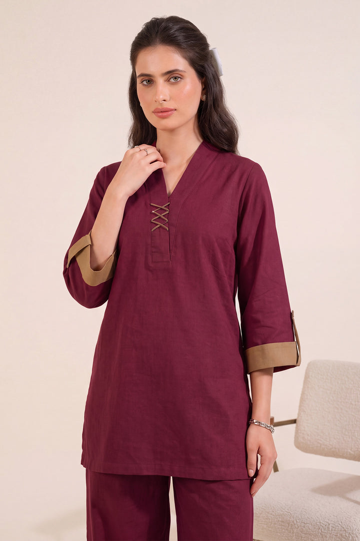 6318-NOOR EMBROIDERED KHADDAR STITCHED