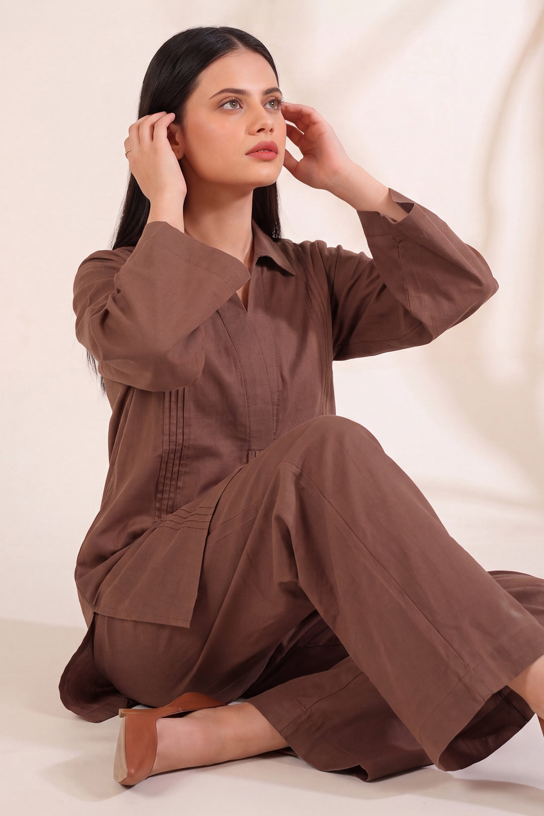 6319-NYHA EMBROIDERED KHADDAR STITCHED