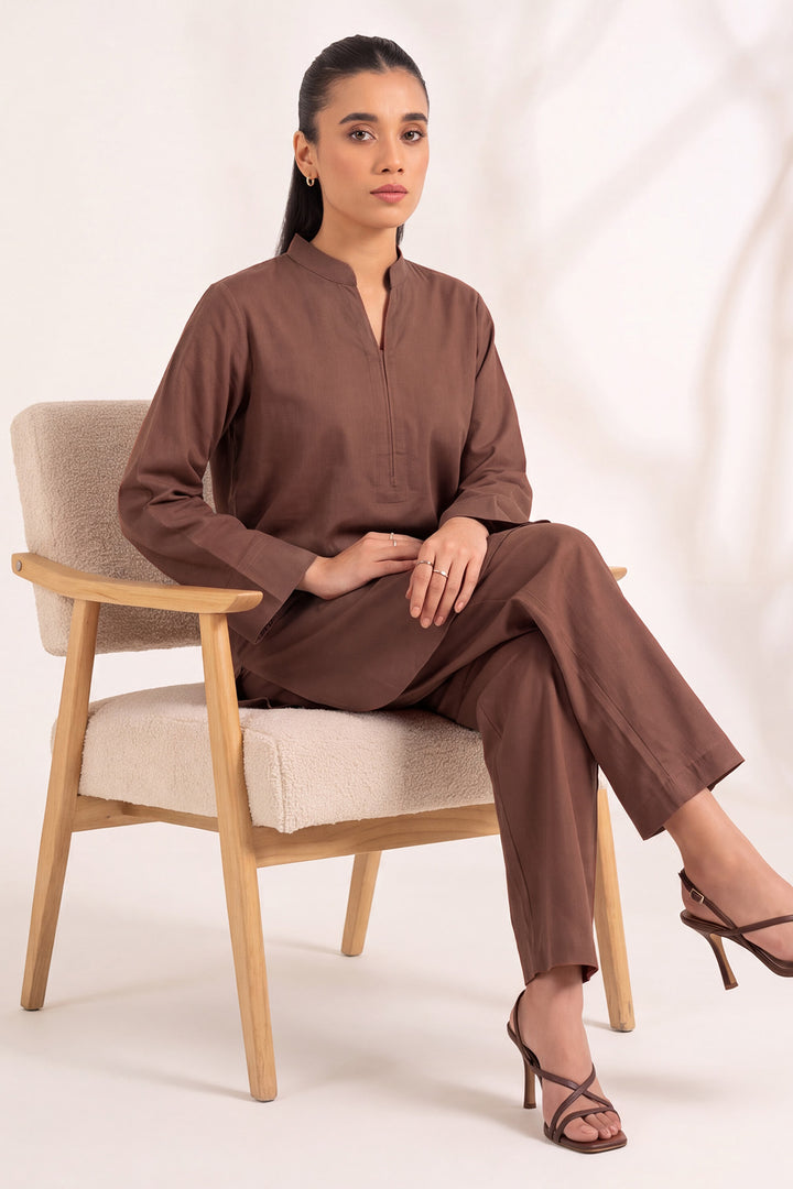 6320-ZARIN EMBROIDERED KHADDAR STITCHED