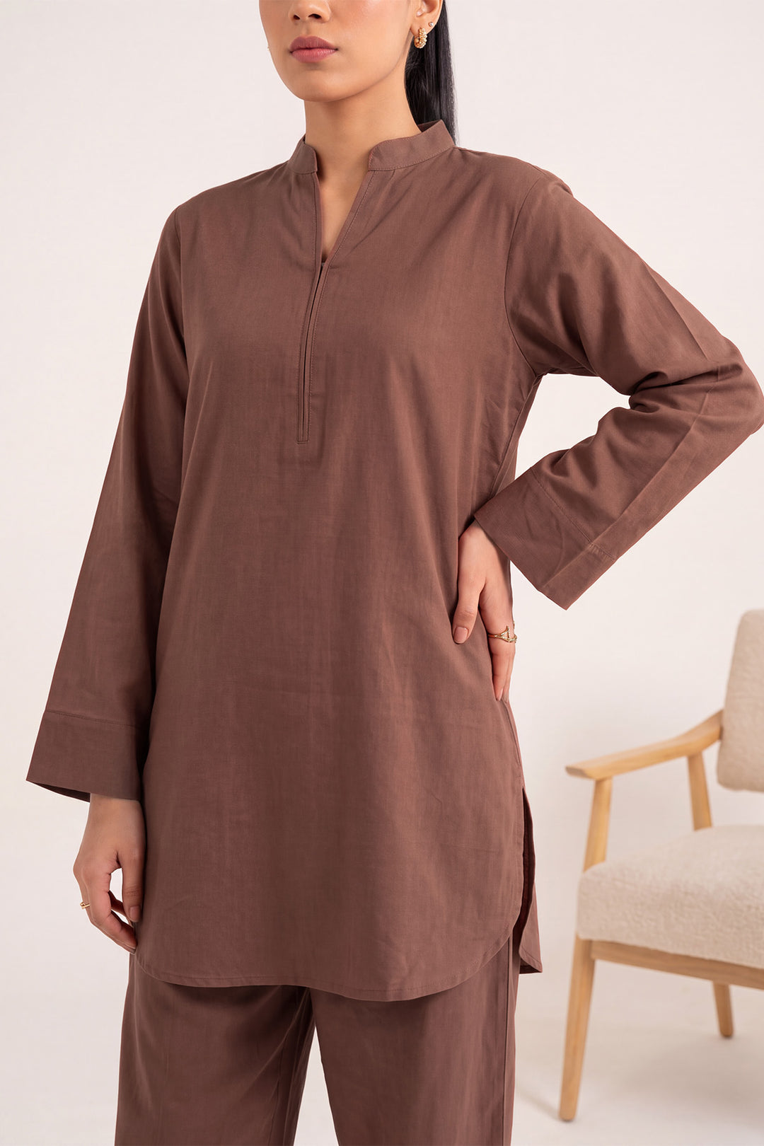 6320-ZARIN EMBROIDERED KHADDAR STITCHED