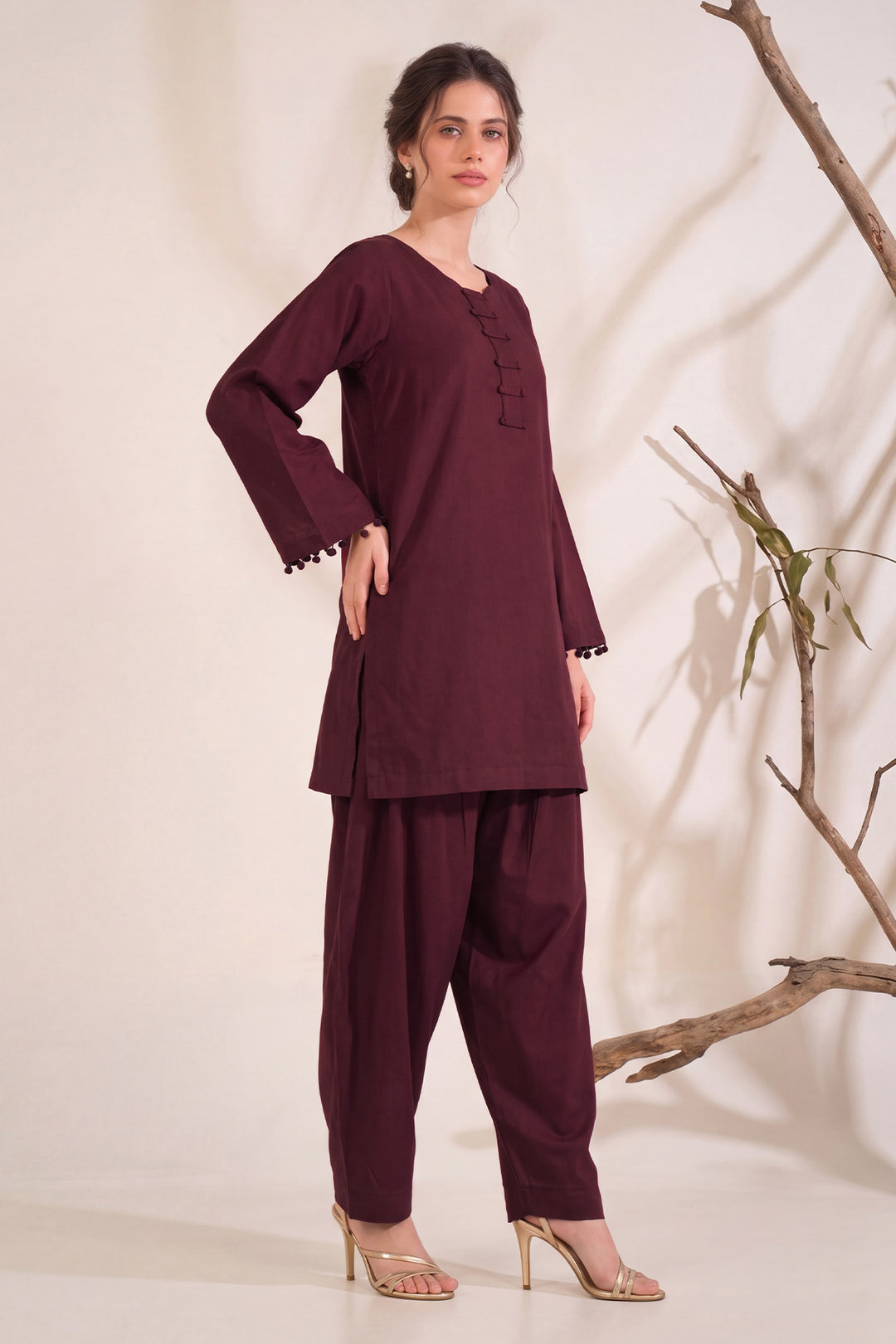 6321-JELIAH EMBROIDERED KHADDAR STITCHED