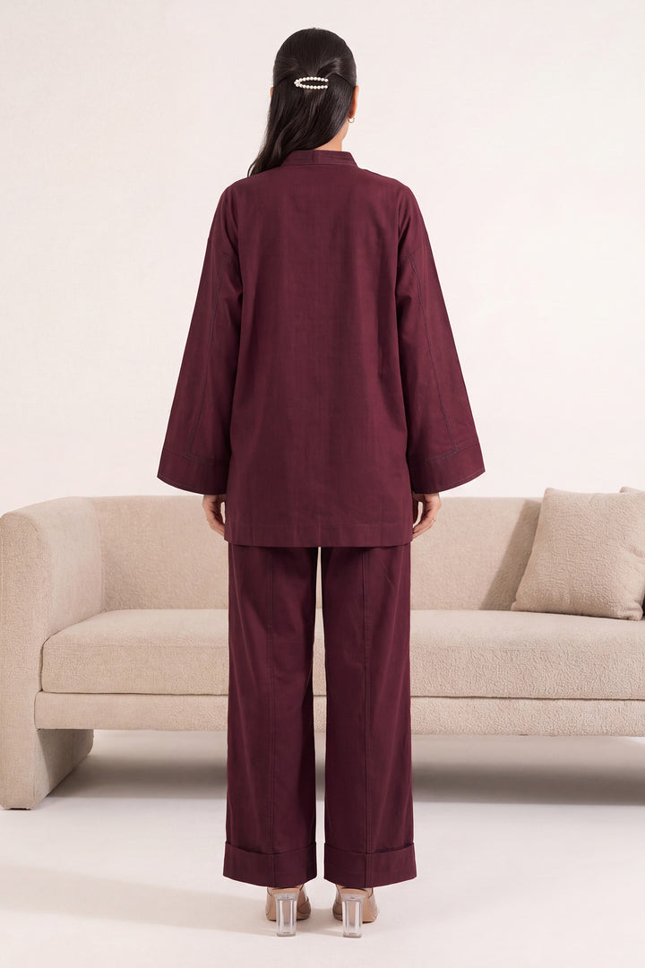 6322-HALA EMBROIDERED KHADDAR STITCHED