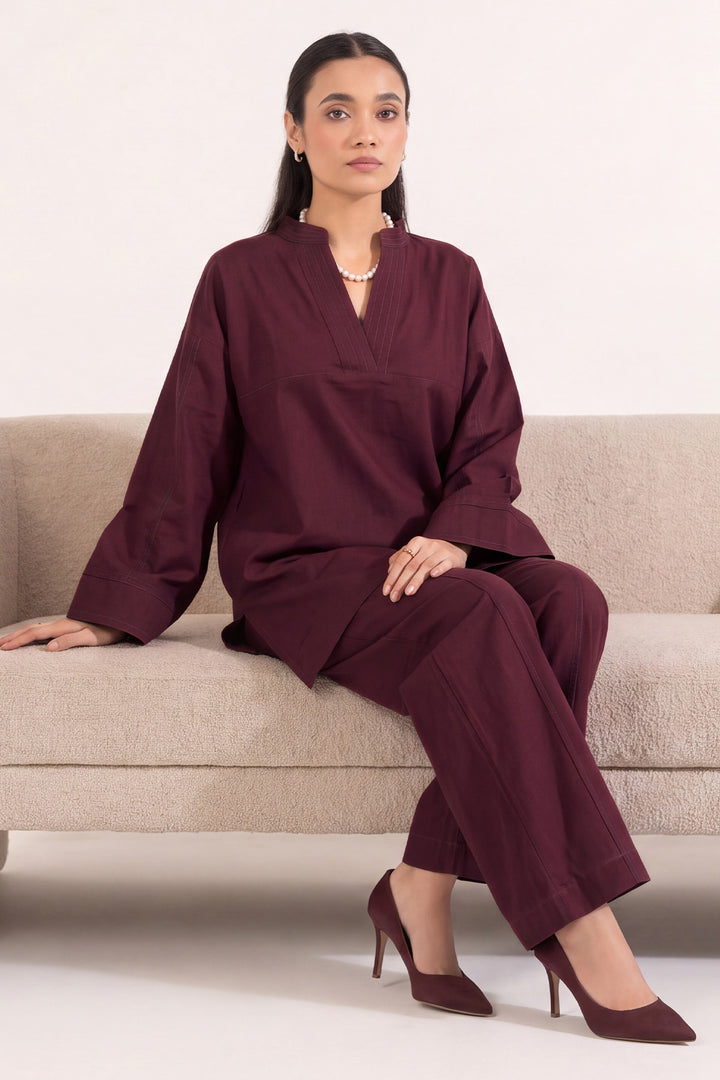 6322-HALA EMBROIDERED KHADDAR STITCHED