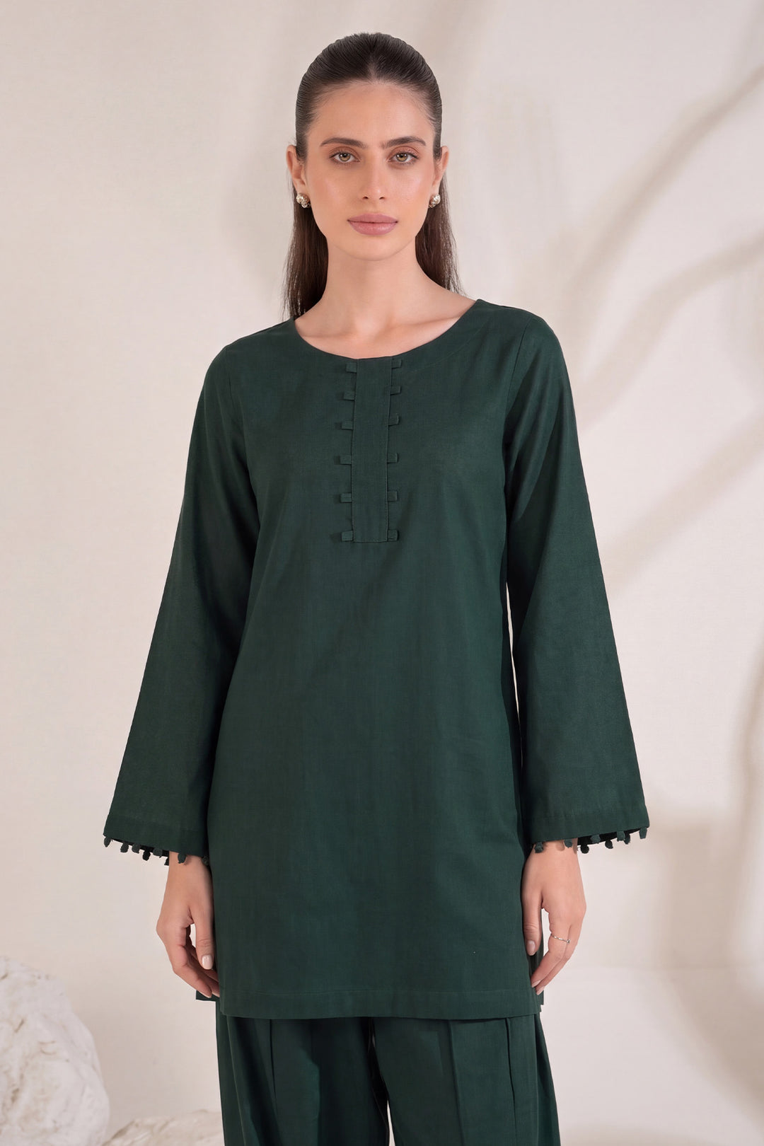 6323-FATEEN EMBROIDERED KHADDAR STITCHED