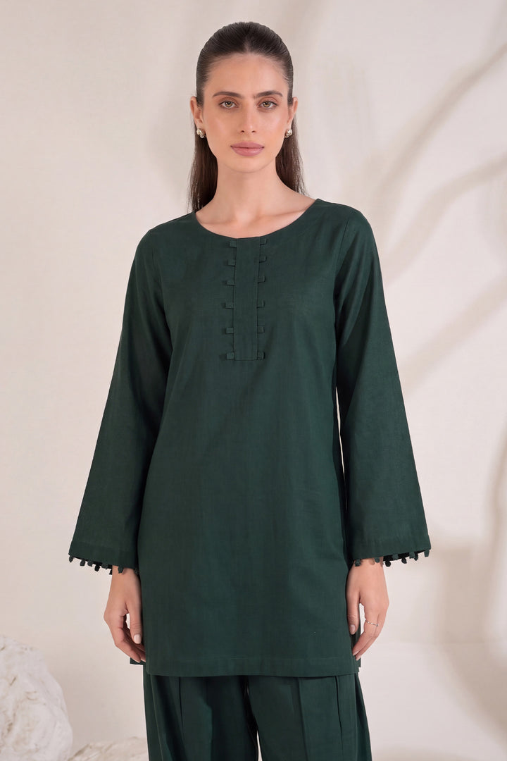 6323-FATEEN EMBROIDERED KHADDAR STITCHED