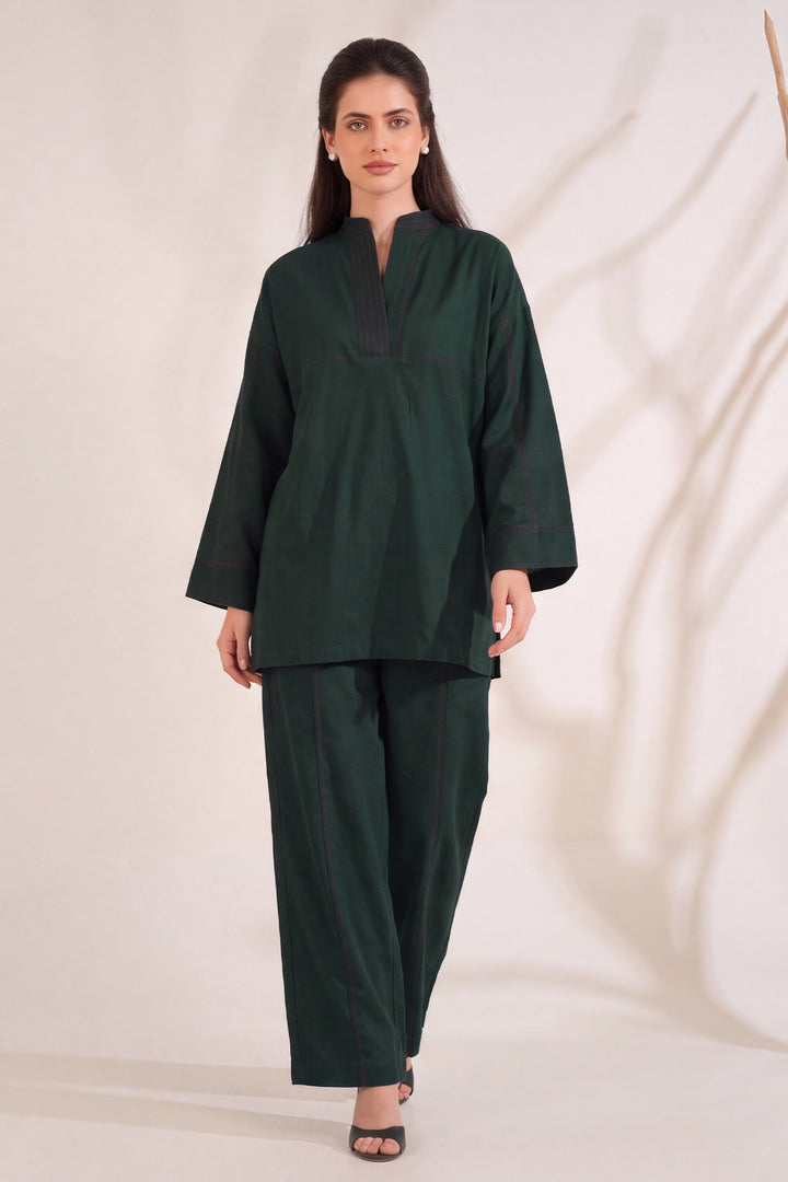 6324-ELARA EMBROIDERED KHADDAR STITCHED