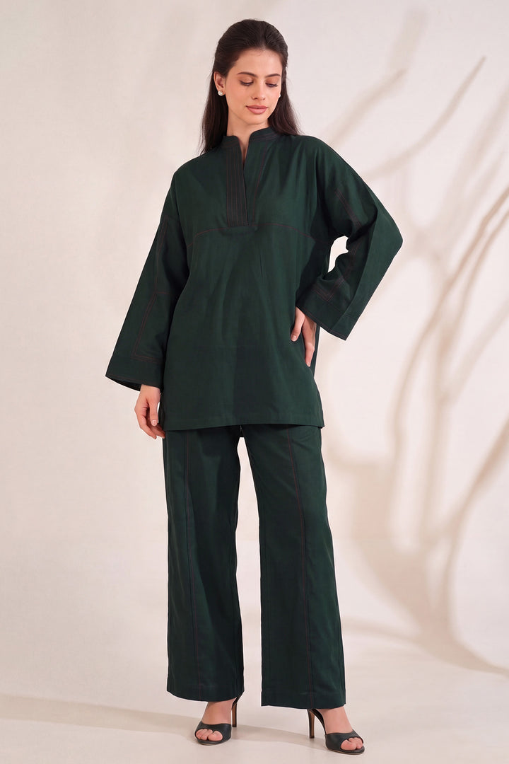 6324-ELARA EMBROIDERED KHADDAR STITCHED