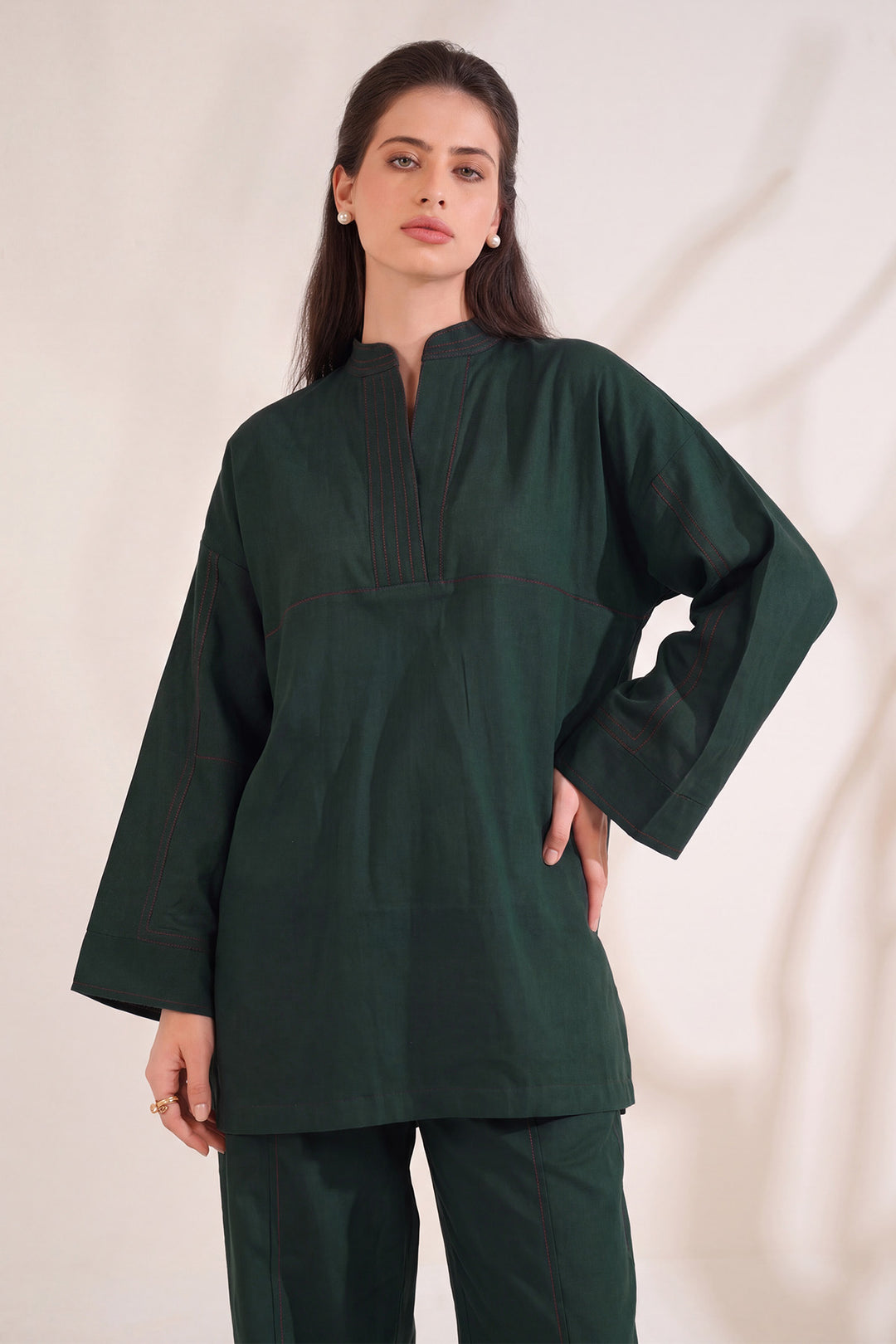 6324-ELARA EMBROIDERED KHADDAR STITCHED