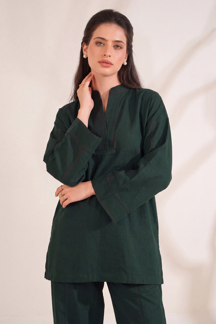 6324-ELARA EMBROIDERED KHADDAR STITCHED