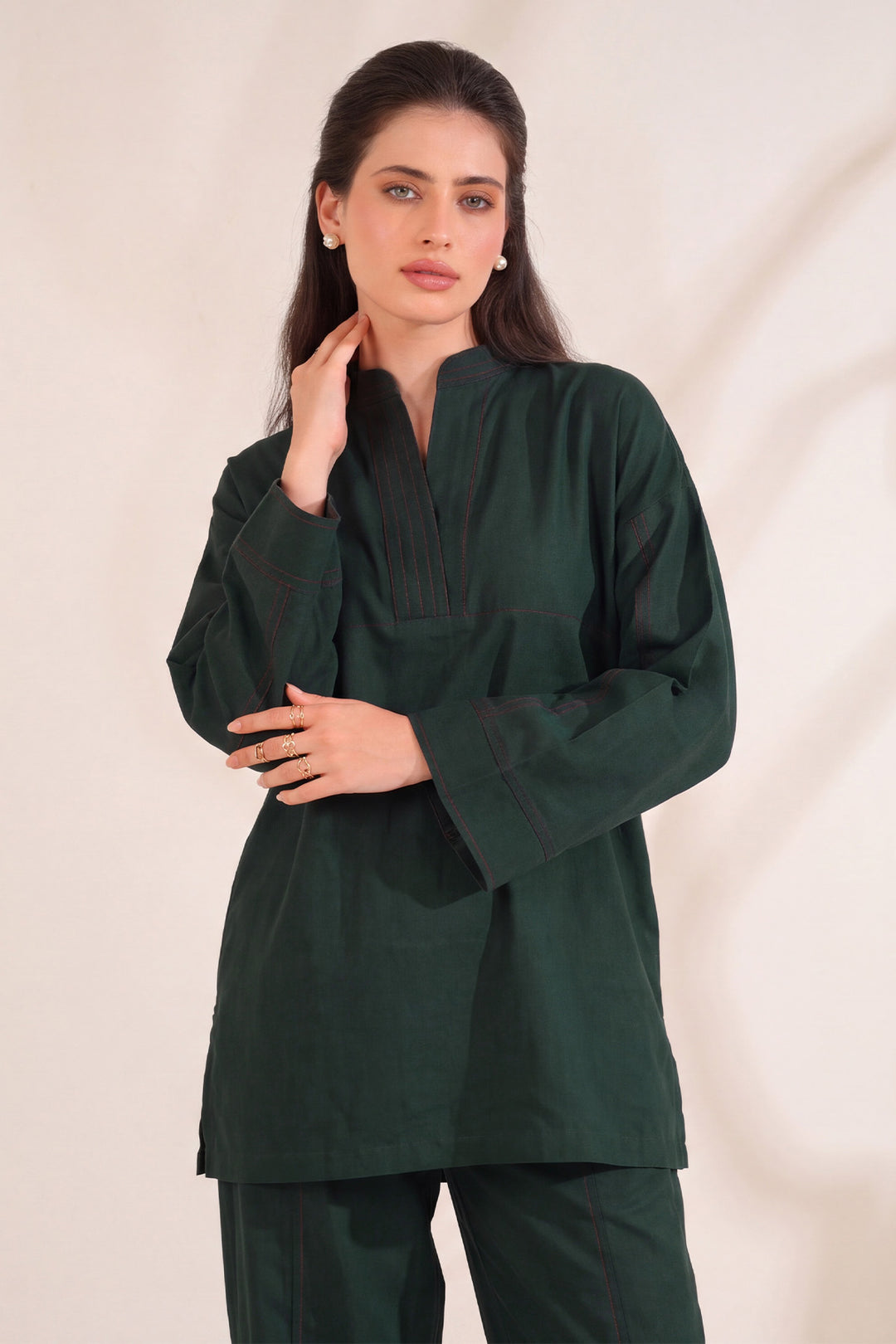 6324-ELARA EMBROIDERED KHADDAR STITCHED