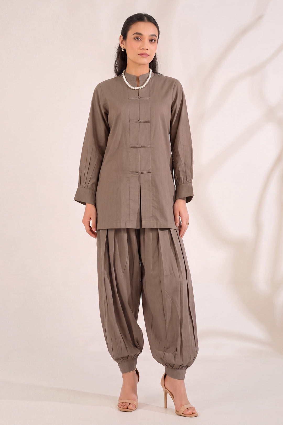 6325-ANZISH EMBROIDERED KHADDAR STITCHED