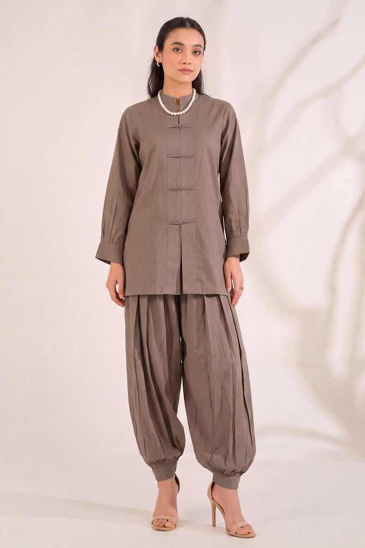 6325-ANZISH EMBROIDERED KHADDAR STITCHED