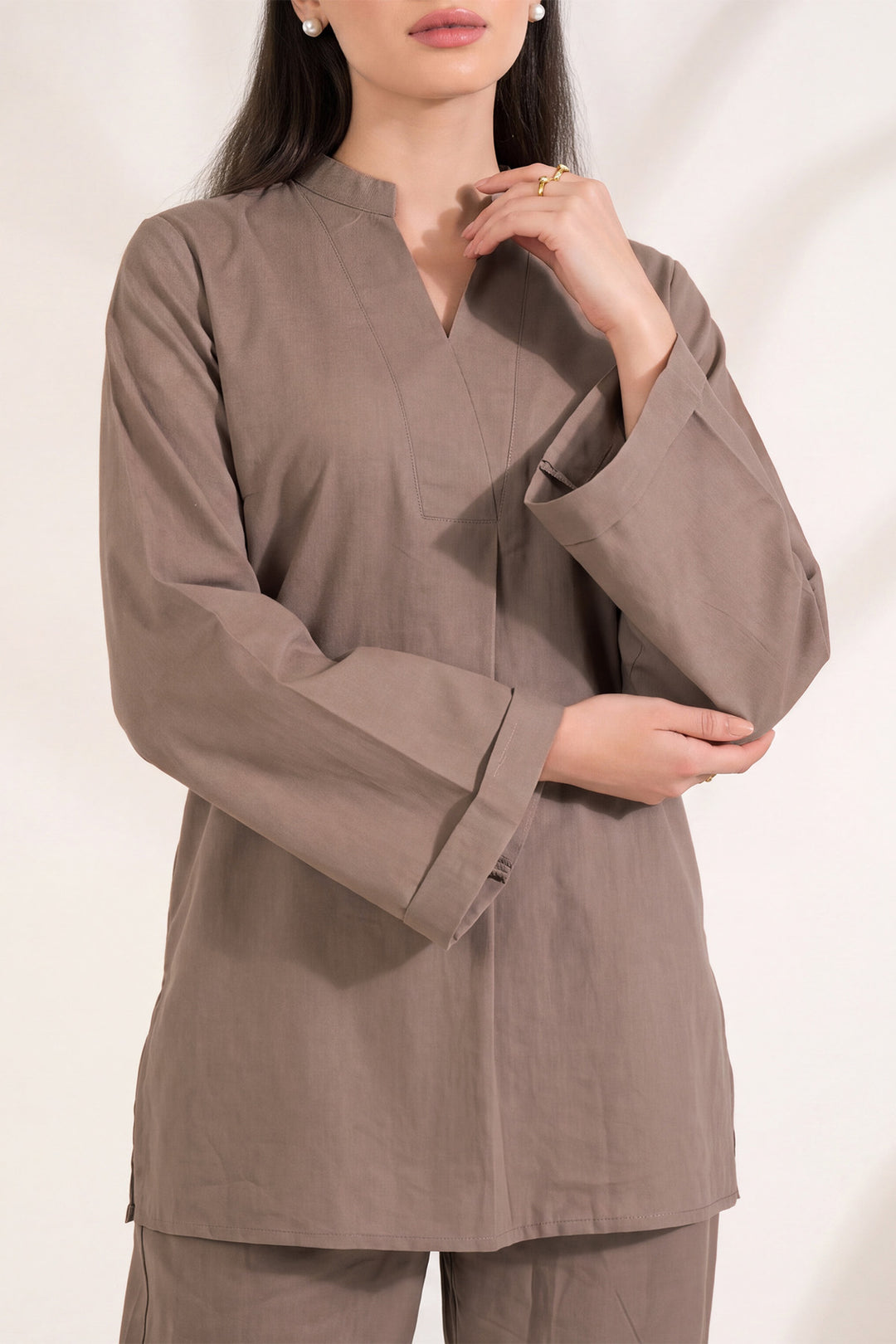 6326-RAAHA EMBROIDERED KHADDAR STITCHED