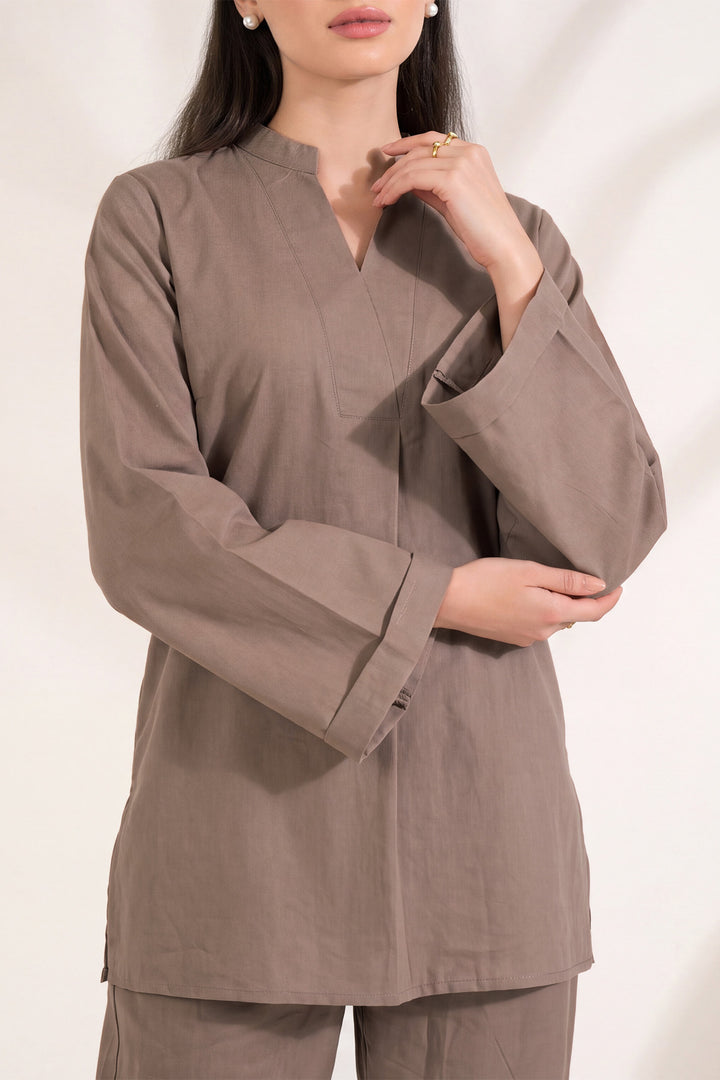 6326-RAAHA EMBROIDERED KHADDAR STITCHED